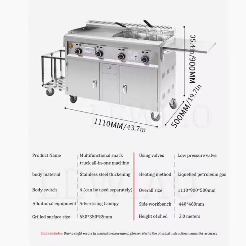 Mobile Food Cart Trailer Stain - Food Snacks Catering ulasan dan harga