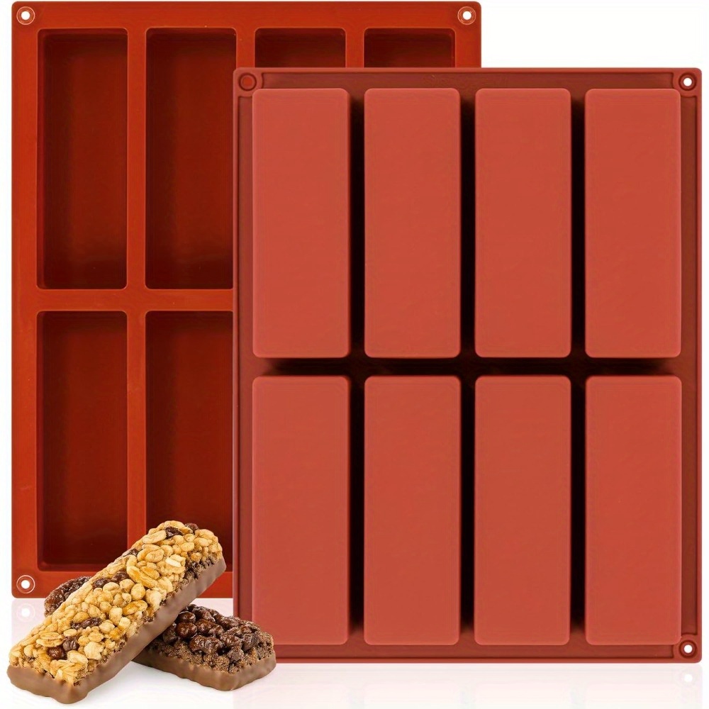 1pc 8-Cavity Silicone Granola  - Protein Bar ulasan dan harga
