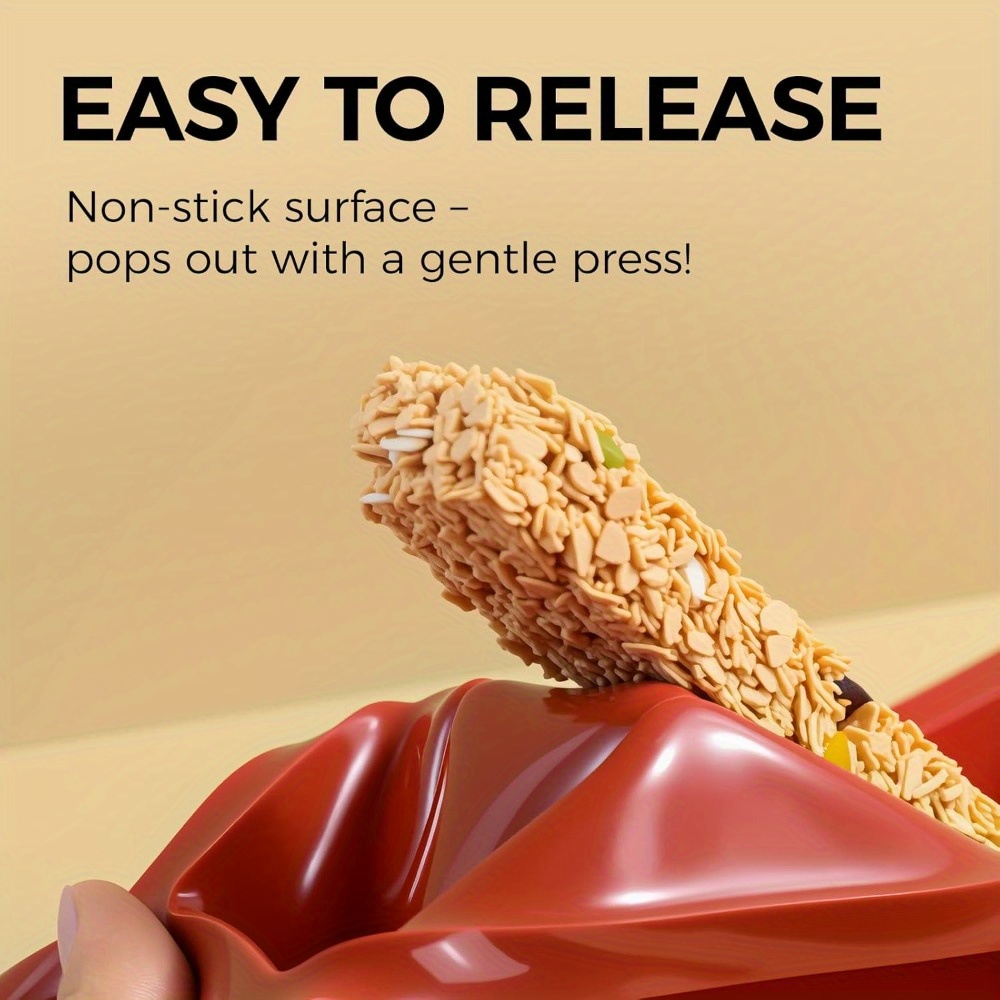 1pc 8-Cavity Silicone Granola  - Protein Bar ulasan dan harga