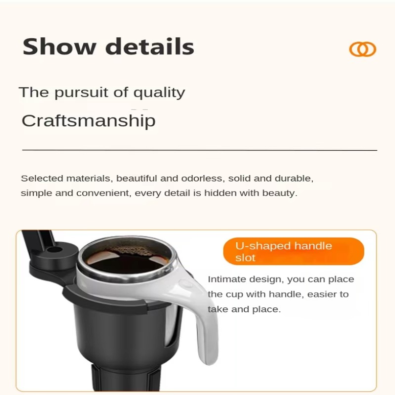 Car Cup Holder Expander Multi- - Food Snacks Drinks ulasan dan harga