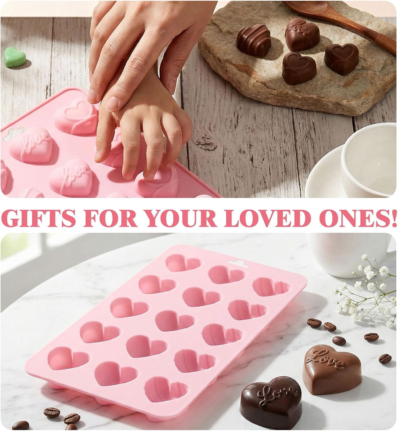 Heart Silicone Molds,Heart Cho - Gummy Candy ulasan dan harga