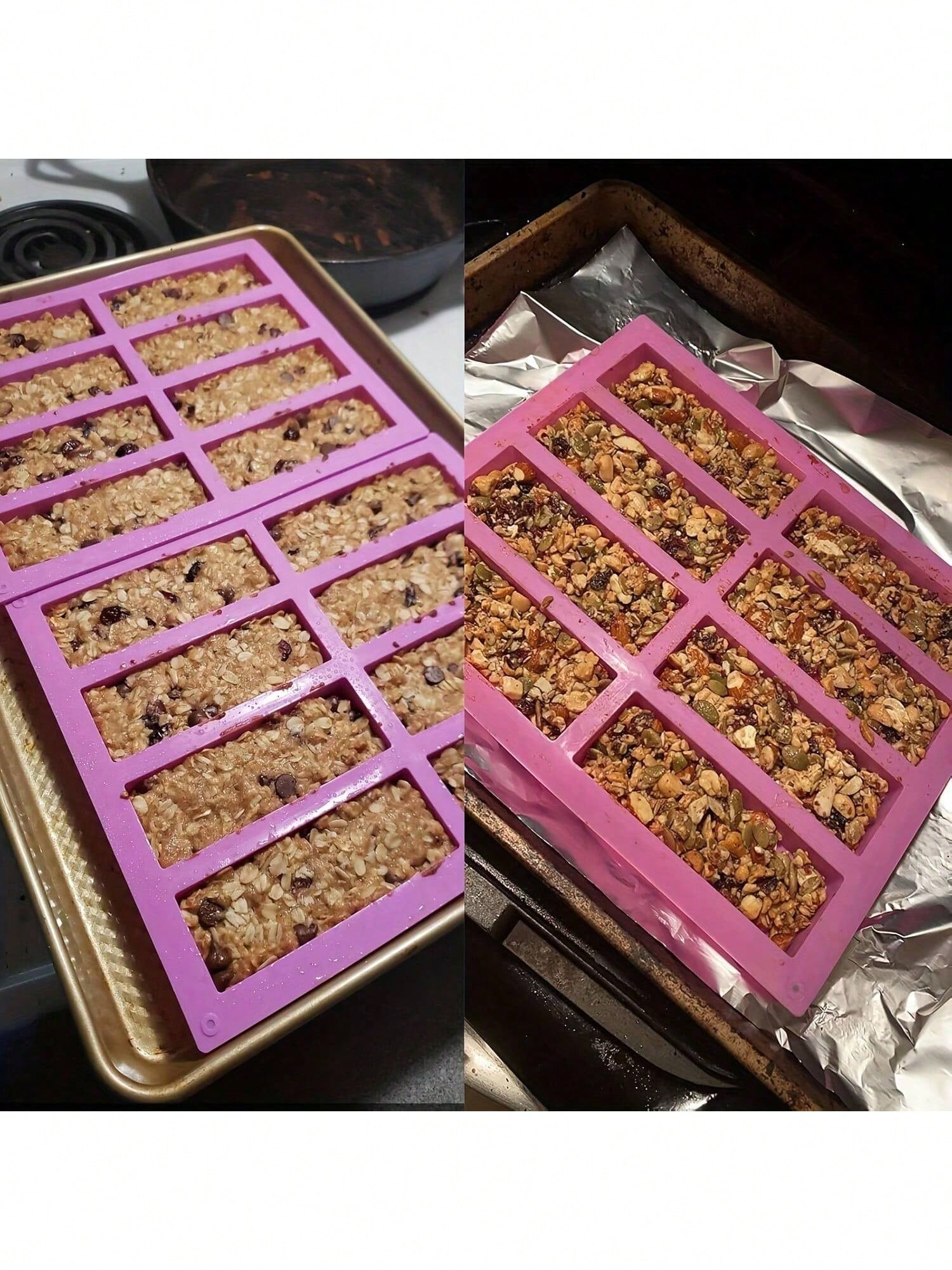 1pc Silicone Granola Bar Mold, - Protein Bar ulasan dan harga