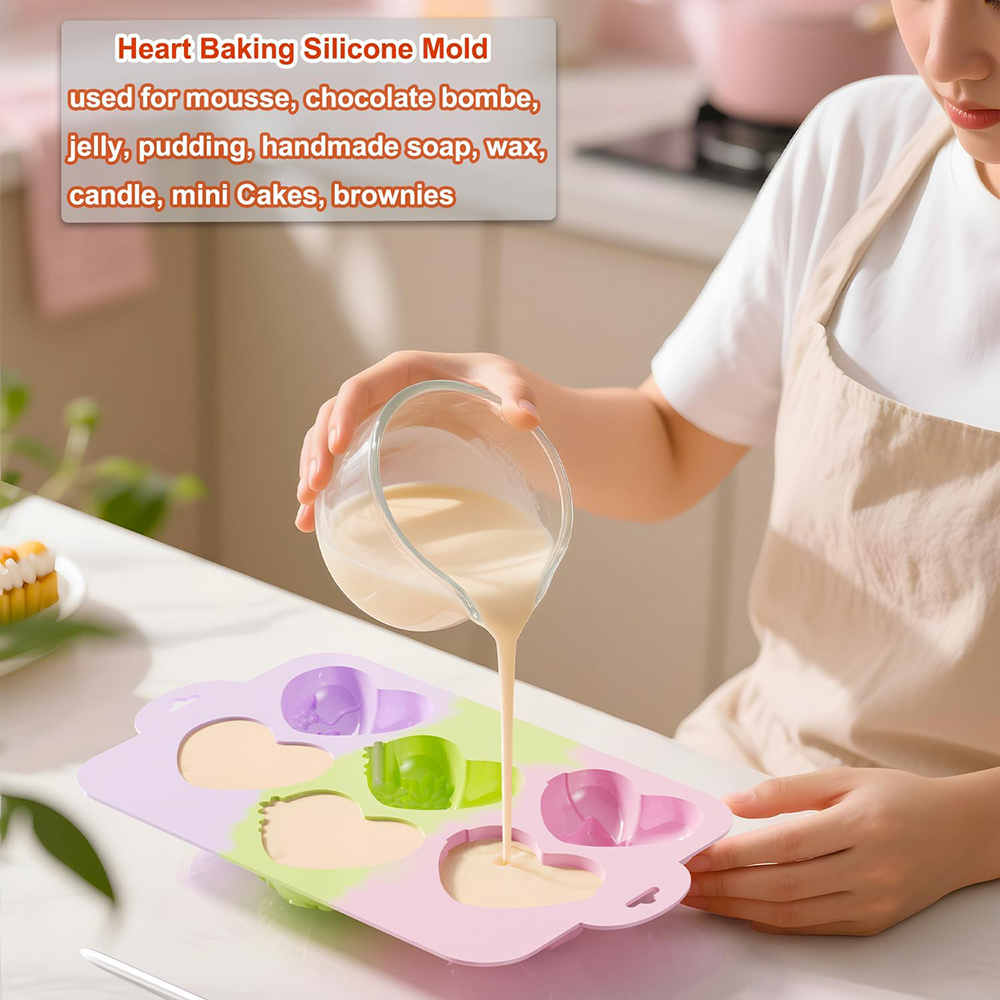Heart Silicone Molds Chocolate - Gummy Candy ulasan dan harga