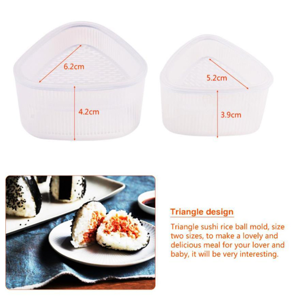 2Pcs Triangle Rice Mold Set Fo - Seaweed Snack ulasan dan harga