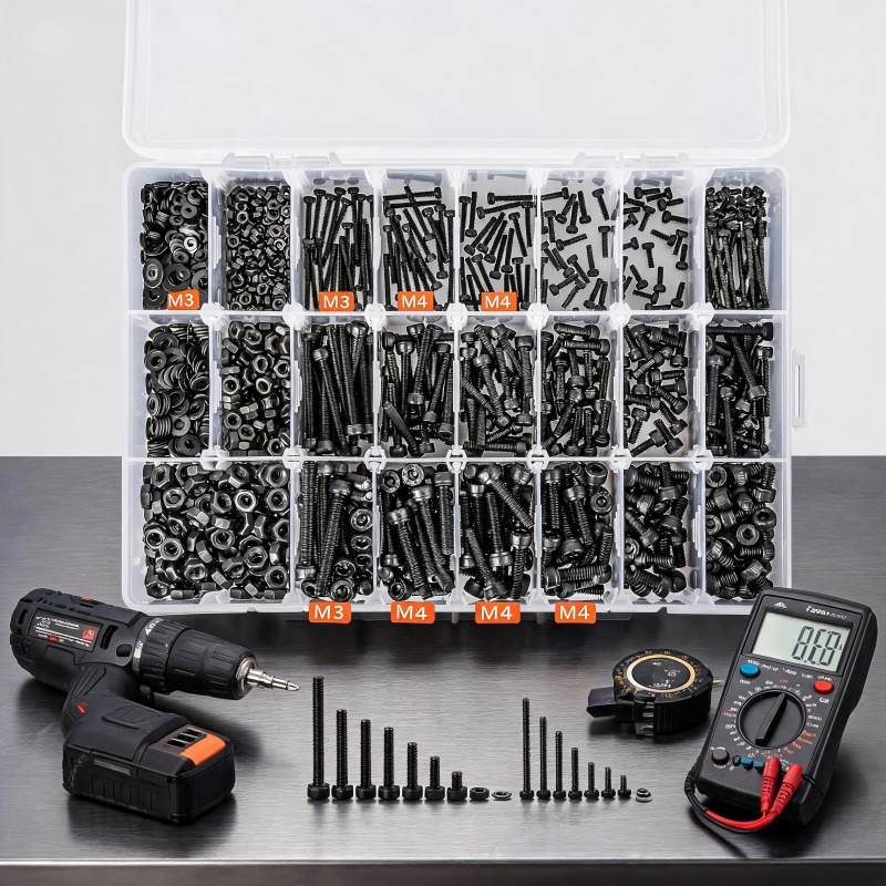 1260Pcs 12.9 Alloy Steel Metri - Nuts Mix ulasan dan harga