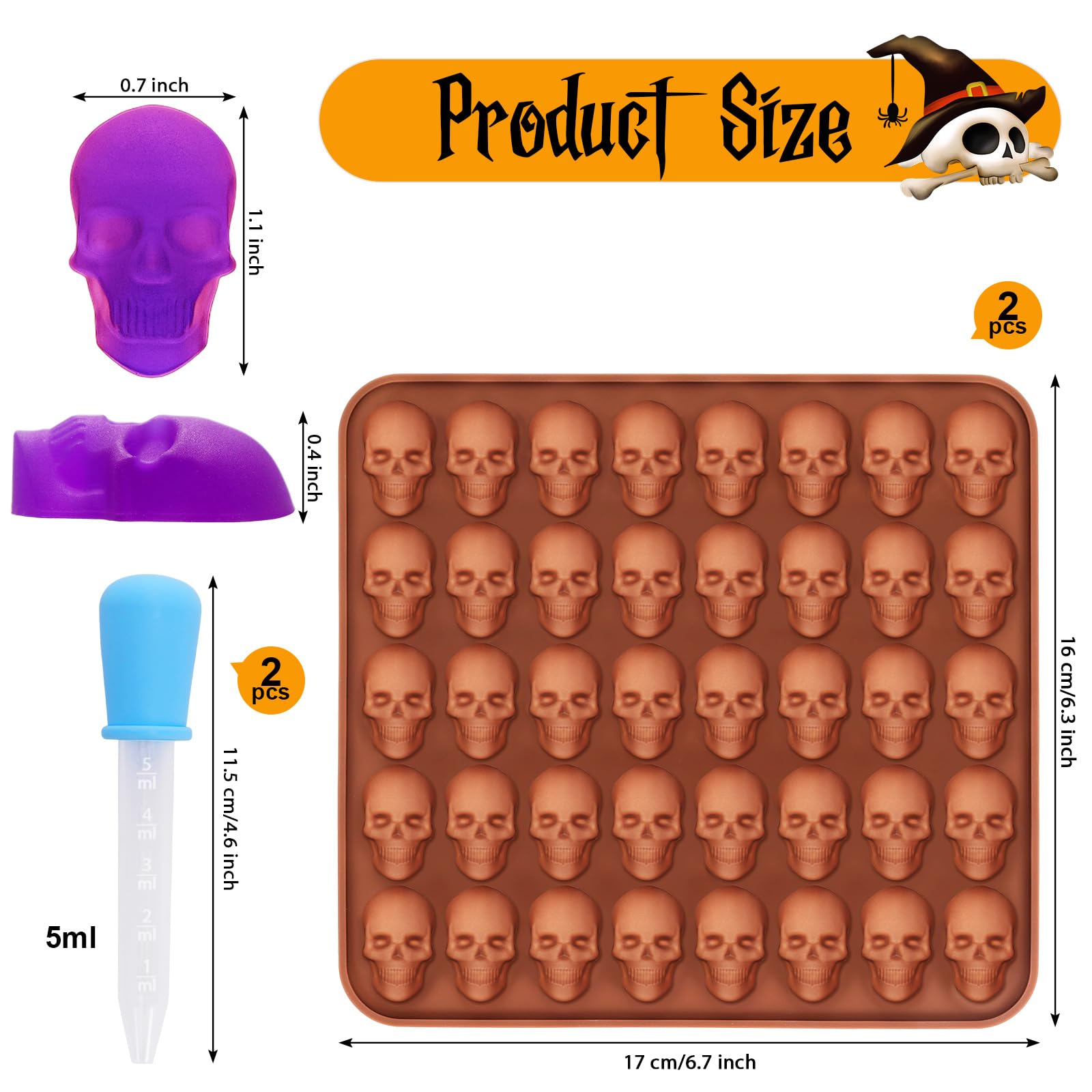 1-2 Pack Mini Skull Gummie Cho - Gummy Candy ulasan dan harga