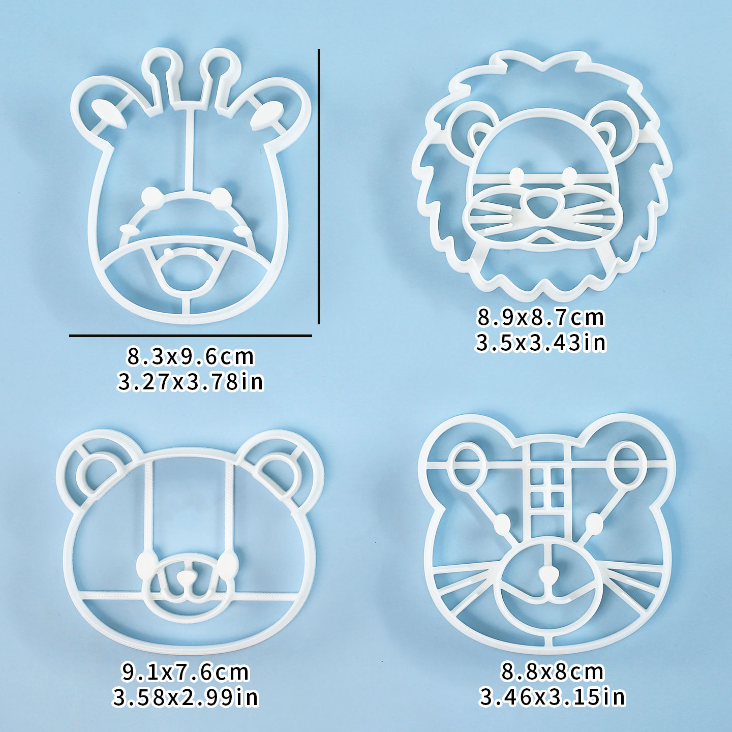 4 Pcs Animal Cookie Cutters Se - Cookies Pack ulasan dan harga