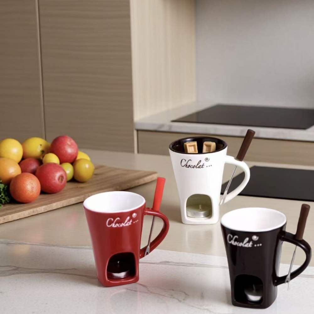 Ceramic Chocolate Fondue Mug C - Chocolate Snack ulasan dan harga