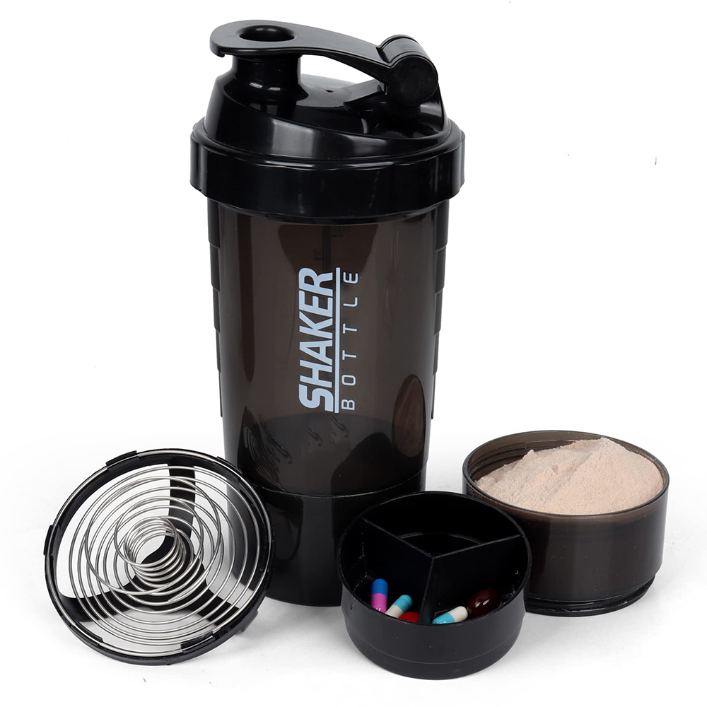 3 Layers Shaker Protein Bottle - Protein Bar ulasan dan harga
