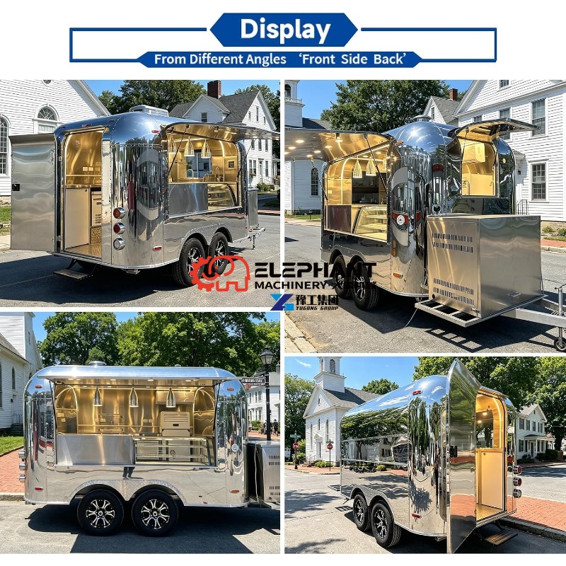 Mirror Food Trailer for Pizza, - Food Snacks Catering ulasan dan harga