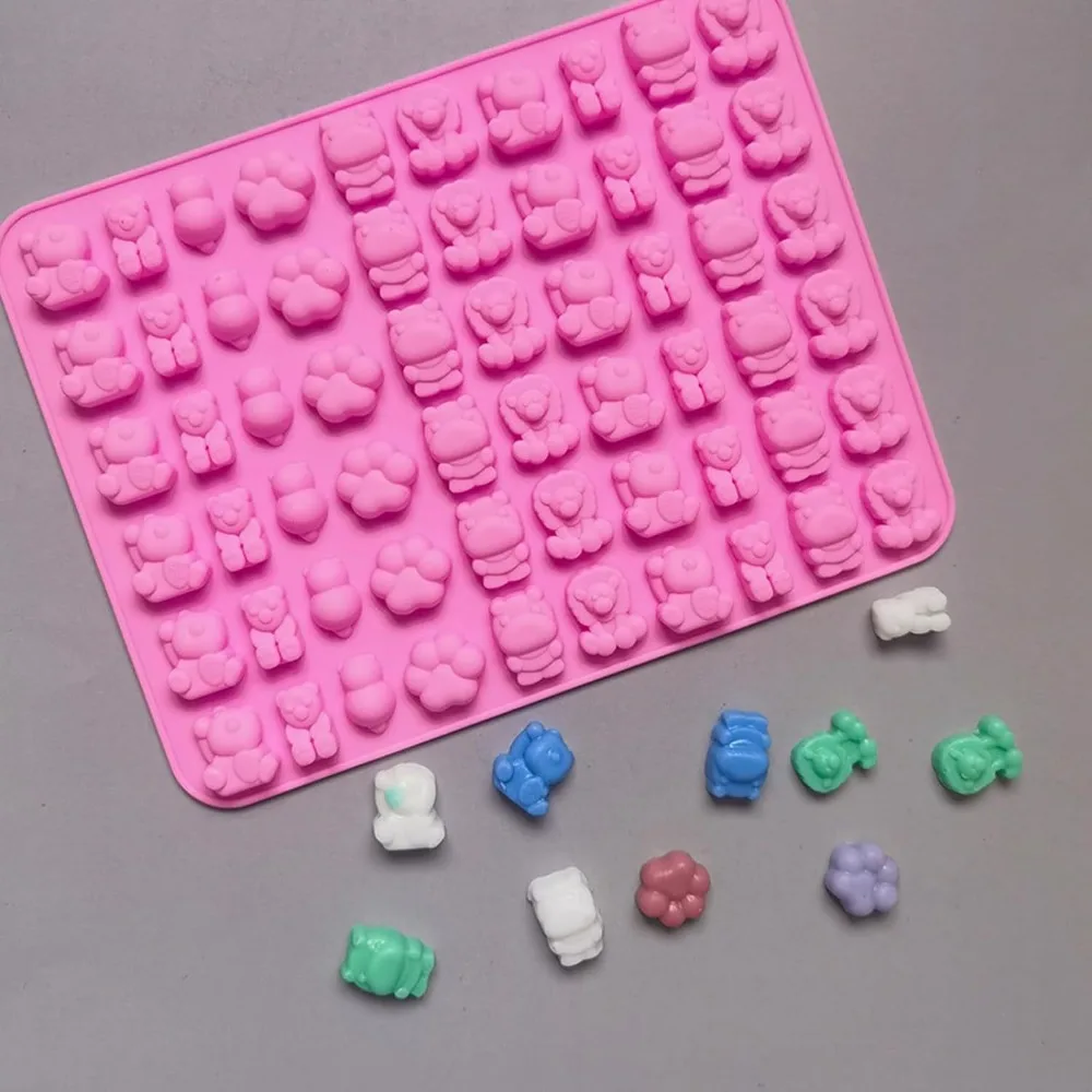 5Pcs Candy Silicone Moulds wit - Gummy Candy ulasan dan harga