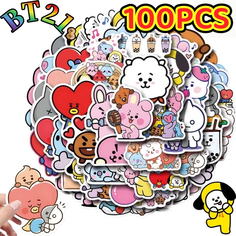55/110PCS BT21 Chimmy Cooky ko - Cookies Pack ulasan dan harga